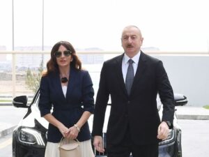 İlham Əliyev və Mehriban Əliyeva İsmayıllıda hotelin açılışında iştirak ediblər
