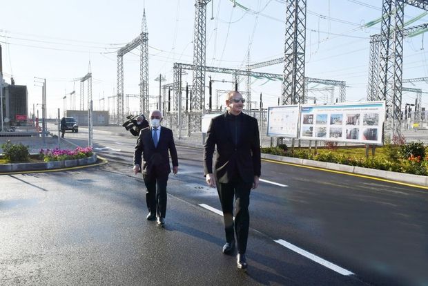 İlham Əliyev yenidən qurulan “Yaşma” qovşaq yarımstansiyasının açılışında