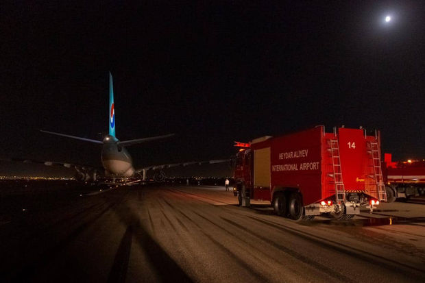 Heydər Əliyev Beynəlxalq Aeroportunda hazırlıq və həyəcan siqnalı elan edilib – FOTO/VİDEO