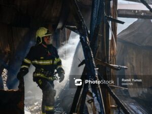 Xaçmazda dördotaqlı ev yanıb