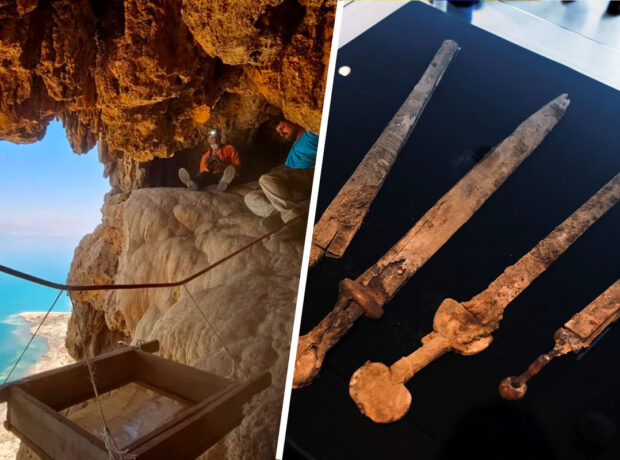 İsraildə mağarada 1900 illik dörd Roma qılıncı tapılıb İsraildə mağarada 1900 illik dörd Roma qılıncı tapılıb