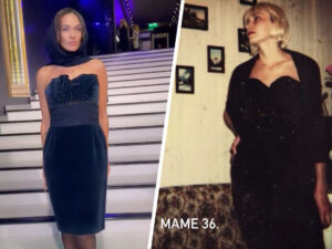 Tanınmış aparıcı anasının geyimində