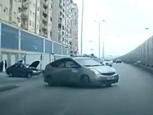 Bakıda qəza törədib hadisə yerindən qaçan sürücü ələ keçdi