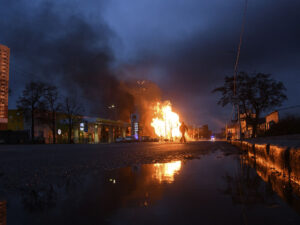 Ukraynanın vilayətlərindən birində partlayışlar baş verib