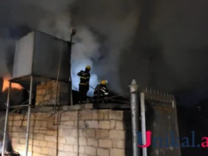 Kürdəmirdə ev sahibinin ehtiyatsızlığı yanğına səbəb oldu