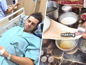 İngilis turist Hindistanda küçə yeməklərini sınayıb və xəstəxanada olub