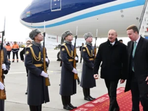 Azərbaycan Prezidenti İlham Əliyev Rusiyaya səfərə gedib