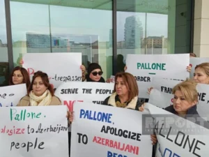 Bakıda Frank Peloniyə qarşı etiraz aksiyası keçirilib