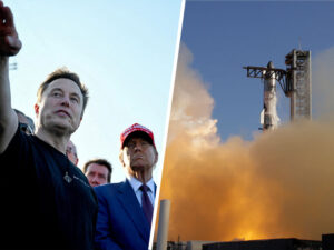 Tramp İlon Maskın raket buraxılışında iştirak edib