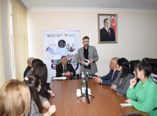 “Qarabağ 360” layihəsinin təqdimatı Gəncə şəhər Nizami Bələdiyyəsində keçirilib “Qarabağ 360” layihəsinin təqdimatı Gəncə şəhər Nizami Bələdiyyəsində keçirilib