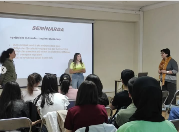 “Əlilliyi olan şəxslərlə sosial iş” mövzusunda təlim keçirilmişdir “Əlilliyi olan şəxslərlə sosial iş” mövzusunda təlim keçirilmişdir