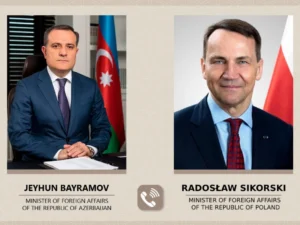 Ceyhun Bayramov polşalı həmkarı ilə Azərbaycan-Aİ münasibətlərini müzakirə etdi