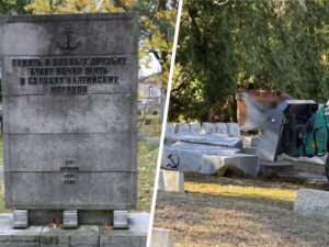 Tallinndə sovet əsgərlərinin abidələri dağıdılıb