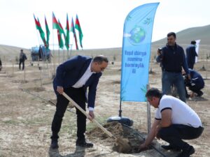 “Beynəlxalq Yer Günü”nə həsr olunmuş ağacəkmə aksiyası təşkil edilib