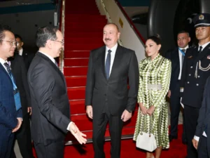 İlham Əliyev Çində işgüzar səfərdədir