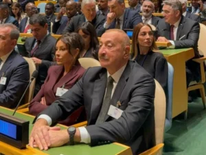 Prezident İlham Əliyev və birinci xanım Mehriban Əliyeva BMT-nin mənzil-qərargahına gediblər