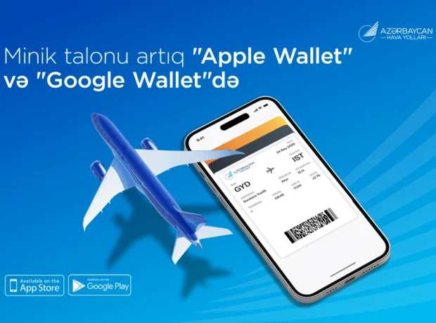 AZAL səyahətləri daha rahat edir: Minik talonlarını artıq “Apple Wallet” və “Google Wallet”də saxlamaq mümkündür AZAL səyahətləri daha rahat edir: Minik talonlarını artıq “Apple Wallet” və “Google Wallet”də saxlamaq mümkündür