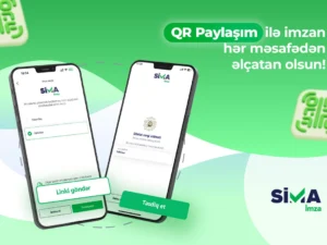 “SİMA İmza”nın yeni QR paylaşım funksiyası istifadəyə verildi “SİMA İmza”nın yeni QR paylaşım funksiyası istifadəyə verildi