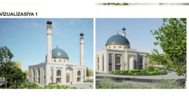 Cəbrayıl şəhər məscidinin ilkin layihəsi məlum olub Cəbrayıl şəhər məscidinin ilkin layihəsi məlum olub