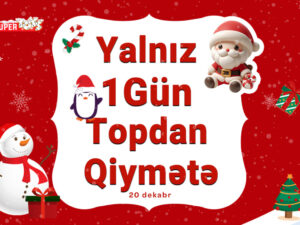 “Supertoys” mağazalarında Yeni il məhsulları topdan qiymətə – VİDEO “Supertoys” mağazalarında Yeni il məhsulları topdan qiymətə – VİDEO