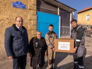 Daşkəsəndə şəhid ailələrinə bayram sovqatları təqdim edilib