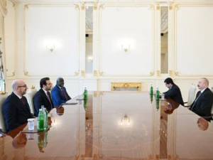 İlham Əliyev “Zayed İnsan Qardaşlığı Mükafatı” ilə bağlı nümayəndə heyətini qəbul edib