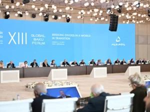 İlham Əliyev XIII Qlobal Bakı Forumunun açılış mərasimində iştirak edir