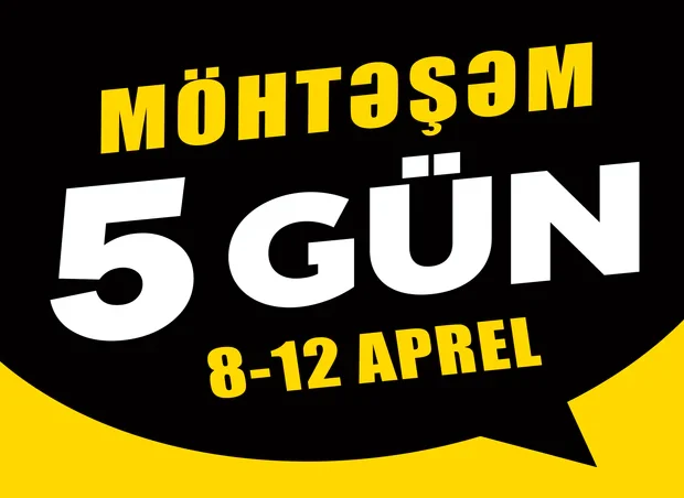 “Bazarstore” növbəti “Möhtəşəm 5 Gün” kampaniyasına başlayır “Bazarstore” növbəti “Möhtəşəm 5 Gün” kampaniyasına başlayır
