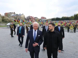 İsveç kralı Ukraynaya səfərə gəlib