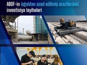 İşğaldan azad edilmiş ərazilərdə iqtisadi aktivlik ABDF-in maliyyə mexanizmləri ilə dəstəklənir